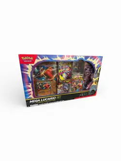 Pokemon TCG Mega Lucario EX Figure Collection Box - New / Factory Sealed ME01 - Image 1
