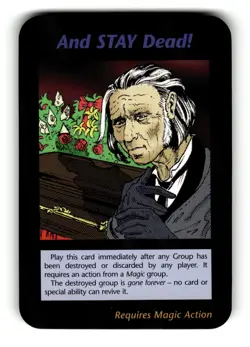 And STAY Dead! Base Set Card INWO Illuminati New World Order Game - Image 1