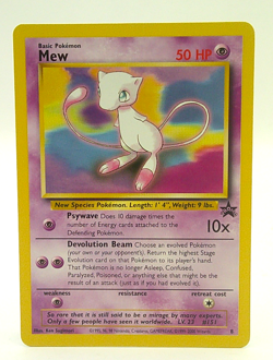 Mew Basic Pokemon Card - Black Star Promo card #8 Near Mint Condition - Image 1