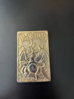 1999 Burger King Pokemon Charizard Nintendo 23K Gold Plated Trading Card - Image 1