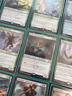 Custom Commander Deck Mono Green ELVES Tyvar the Pummeler Magic Duel cards MTG - Image 1