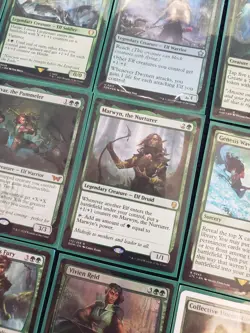 Custom Commander Deck Mono Green ELVES Tyvar the Pummeler Magic Duel cards MTG - Image 3