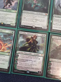 Custom Commander Deck Mono Green ELVES Tyvar the Pummeler Magic Duel cards MTG - Image 4