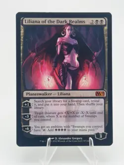 Liliana of the Dark Realms M Magic 2013 (M13) Normal 97 MTG LP - Image 1