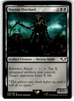 1x Necron Overlord NM-Mint, English Universes Beyond: Warhammer 40,000 MTG Magic - Image 1