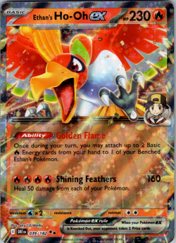 Pokemon TCG Ethan's Ho-Oh ex 039/182 Double Rare Sv: Destined Rivals NM Card - Image 1
