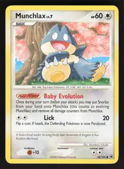 Munchlax 68/100 Pokemon TCG Majestic Dawn MP - Image 1
