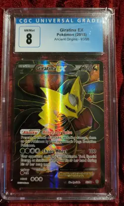CGC 8 Giratina EX 2015 Ancient Origins 93/98 Ultra Rare Holo Pokemon Card - Image 1