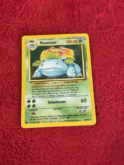 Venusaur 015/102 Base Set Holo Wotc Pokemon Card 1999 Played - Image 1