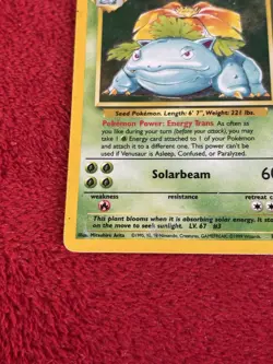 Venusaur 015/102 Base Set Holo Wotc Pokemon Card 1999 Played - Image 4