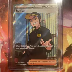 Pokemon TCG Ruffian Full Art Trainer Journey Together Ultra Rare Card 181/159 - Image 1