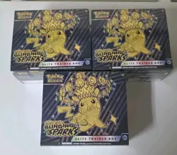[Lot of 3] Pokemon TCG Surging Sparks Elite Trainer Box ETB Sealed - 27 packs + - Image 1