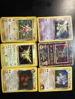 Pokemon TCG 2000 Ancient Mew Holo Rare Wotc Damaged Lot Of 6 All Holo All Rare - Image 1