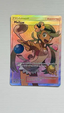 Pokemon Card Mallow (Full Art) Ultra Rare SM - Guardians Rising 145/145 NM - Image 1