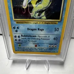 Pokemon TCG Gyarados 6/102 Base Set Holo Rare PSA 7 1999 100 HP Mitsuhiro Arita - Image 3