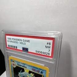 Pokemon TCG Gyarados 6/102 Base Set Holo Rare PSA 7 1999 100 HP Mitsuhiro Arita - Image 4