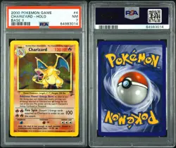 2000 POKEMON CHARIZARD - HOLO BASE SET 2 HOLO #4 PSA 7 NM - Image 3