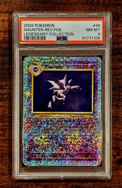 2002 Pokemon Legendary Collection Haunter Reverse Foil Holo #46 PSA 8 - Image 1