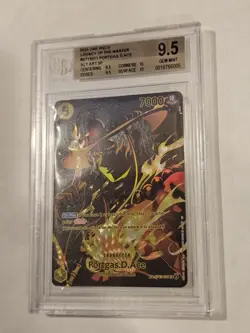 Beckett Gem Mint 9.5: Portgas.D.Ace (SP) ST13-011 Legacy of the Master Foil - Image 3