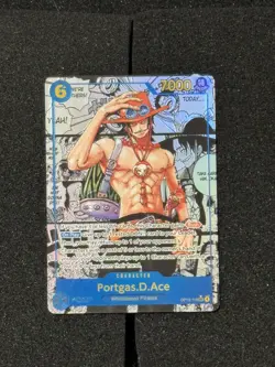 One Piece CCG English Portgas.D.Ace Secret Rare Manga OP13-119 SSP - Image 1