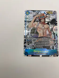 One Piece Card Game Carrying On His Will Portgas.D.Ace OP13-119 SEC Manga! - Image 4