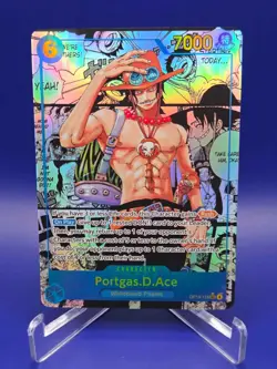 One Piece TCG English OP13-119 Portgas D Ace Manga Alt Art Parallel - Image 1
