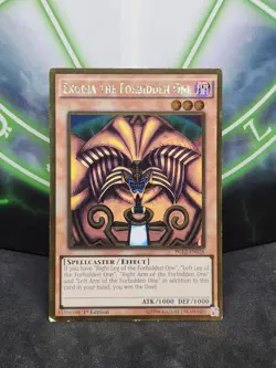 Yugioh Exodia the Forbidden One PGL2-EN026 Gold Rare 1st Edition LP - Image 1