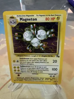 Pokemon TCG Cards Magneton 11/62 Fossil Holo Rare Wotc - Image 1