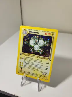 Pokemon TCG Fossil Magneton FIRST EDITION 11/62 Holo Rare MP Condition - Image 2