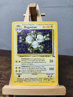 magneton 11/62 Fossil Set Rare Pokemon TCG HOLO - Image 1
