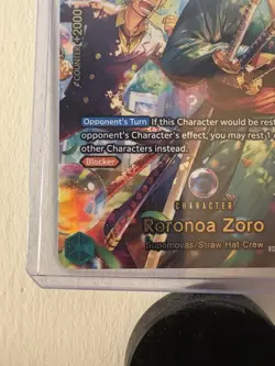 WngOne Piece CCG Roronoa Zoro Alt Art PRB02-006 R The Best Vol.2 English NM - Image 4
