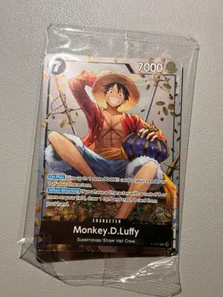 ONE PIECE TCG Monkey.D.Luffy P-075 PROMO - SEALED MINT - Image 1