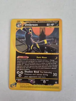 Pokemon TCG Umbreon 41/147 Aquapolis Vintage Non-Holo Card - Image 3