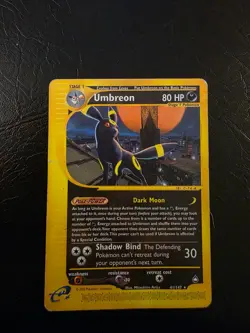 Pokemon TCG 2002 Umbreon Aquapolis 41/147 Non Holo Rare Card - Image 1