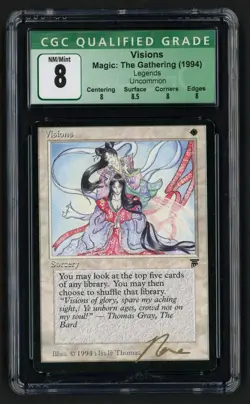 ***CGC 8 Visions Signed*** MTG Legends NeNe Thomas Kid Icarus - Image 1