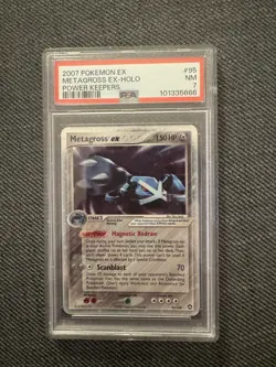 Pokemon TCG Metagross EX Power Keepers Holo Ultra Rare Card 95/108 PSA 7 - Image 1