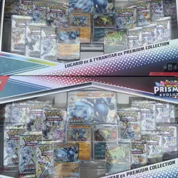 LOT OF 2 Pokemon Prismatic Lucario Ex Tyranitar Ex Premium Collection Sams Club - Image 2