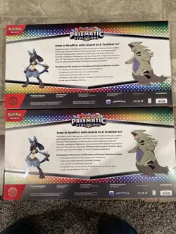 Pokemon Prismatic Lucario Ex Tyranitar Ex Premium Collection Lot of 2 Sams Club - Image 2