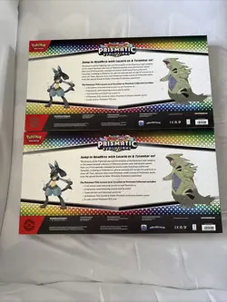 Pokemon Prismatic Lucario Ex Tyranitar Ex Premium Collection Lot of 2 Sams Club - Image 2
