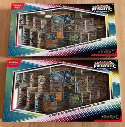 LOT OF 2 Pokemon Prismatic Lucario Ex Tyranitar Ex Premium Collection Sams Club - Image 1