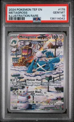 Pokemon 2024 EN Temporal Forces Metagross 178/162 PSA 10 - Image 1