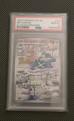 2024 Pokemon Metagross 178 Temporal Forces English Illustration Rare Psa 10 - Image 1