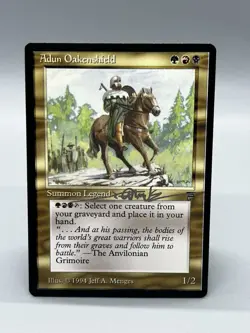 Adun Oakenshield ~ Legends SIGNED Jeff A Menges [English][Near Mint][Magic MTG] - Image 1