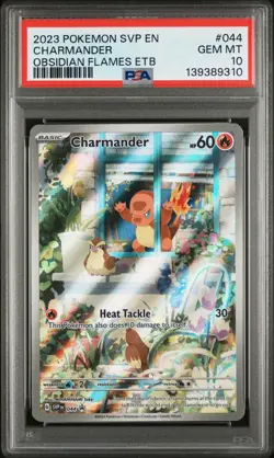 2023 POKEMON SVP EN-SV BLACK STAR PROMO #044 CHARMANDER PSA 10 - Image 1