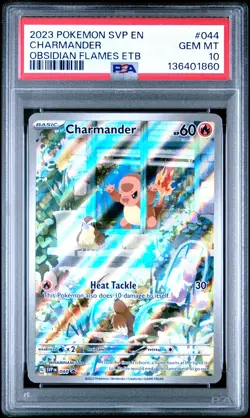 2023 POKEMON SVP EN-SV BLACK STAR PROMO #044 CHARMANDER PSA 10 - Image 1