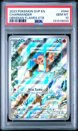 2023 POKEMON SVP EN-SV BLACK STAR PROMO #044 CHARMANDER PSA 10 - Image 1