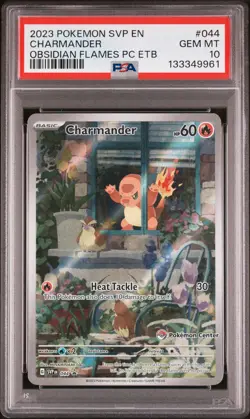 2023 POKEMON SVP EN-SV BLACK STAR PROMO #044 CHARMANDER PSA 10 - Image 1