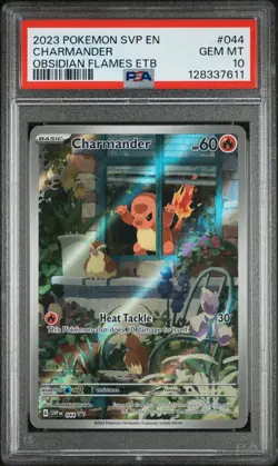 2023 POKEMON SVP EN-SV BLACK STAR PROMO #044 CHARMANDER PSA 10 - Image 1