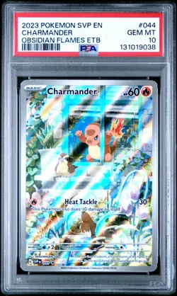 2023 POKEMON SVP EN-SV BLACK STAR PROMO #044 CHARMANDER PSA 10 - Image 1