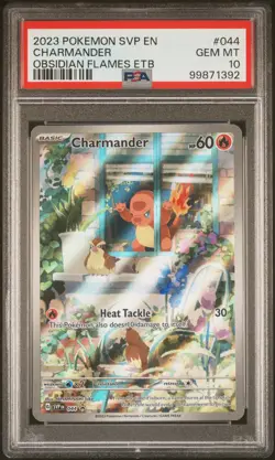 2023 POKEMON SVP EN-SV BLACK STAR PROMO #044 CHARMANDER PSA 10 - Image 1